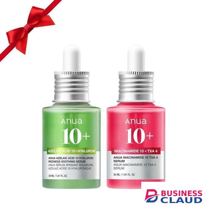 Anua Ultimate Spot Duo, Niacinamide 10 + TXA 4 Serum & Azelaic Acid 10 Hyaluron Redness Soothing Serum, Early & Post Spot Care, Skin Clarifying, Natural Color, Korean Skincare Set