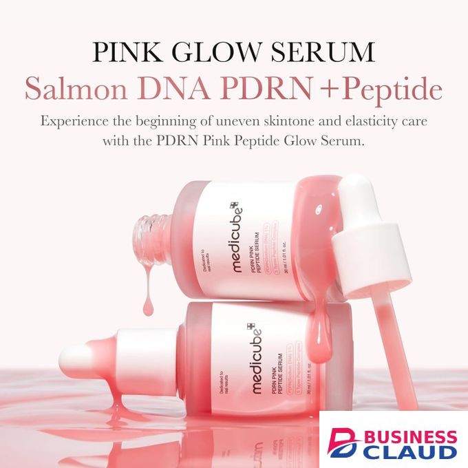 Medicube PDRN Pink Peptide Serum with Rose PDRN ,Vegan Pink Glow Serum with Peptides & Niacinamide for Hydration & Firm-Looking Skin , Uneven Tone Care , Korean Skincare, 1.01 fl. Oz