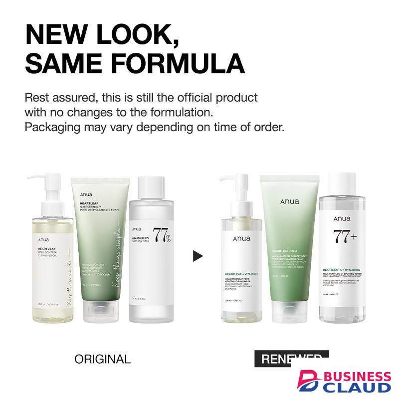 Anua Essential Cleansing Trio (Oil Cleanser + Deep Cleansing Foam + Calming Toner), Gentle Korean Skincare, Facial cleanser