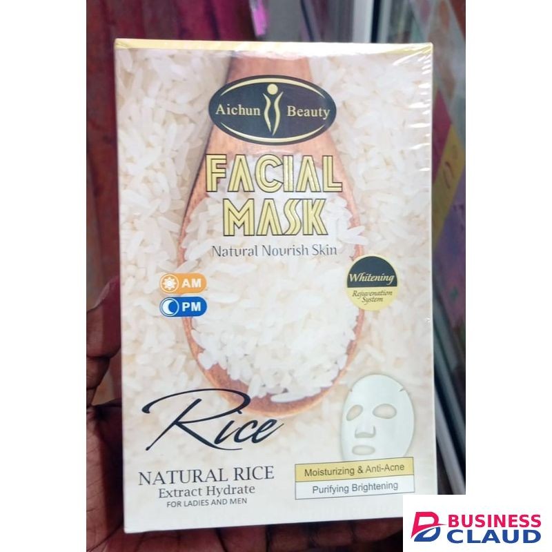 Aichun Beauty Natural Rice Extract Facial Mask-10 sheets