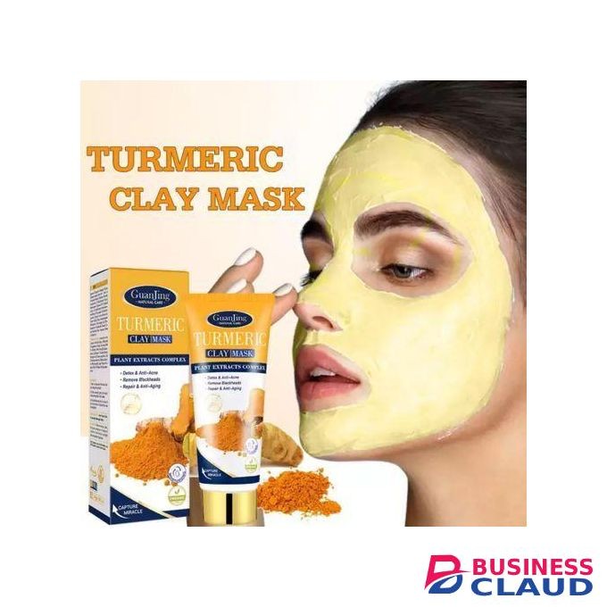 Guanjing Turmeric Skin Brightening Clay Mask Acne Treatment