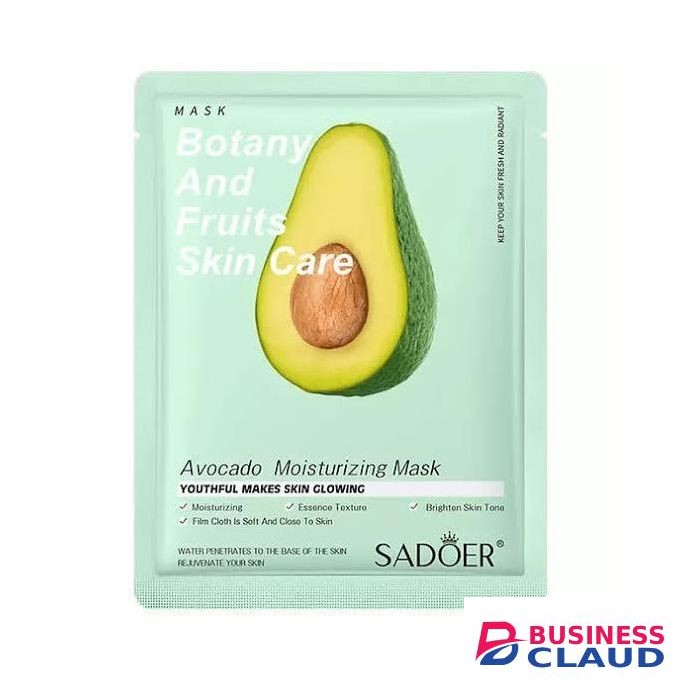 SADOER 3 Pieces Ovacado Anti Wrinkle Moisturizing Skin Care Mixed Fruit Facial Mask Collagen Face Mask Moisturizing Refreshing Sheet Masks