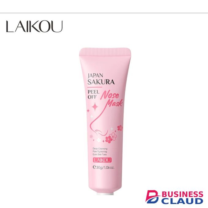 Laikou Sakura Peel Off Face Mask, Deep Pores Clean and Blackhead Remover Mask, Brightening and Hydrating Face Mask, for All Skin Types