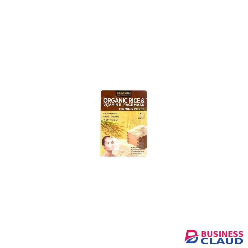 Haokali Organic Rice & Vitamin E Face Mask firming pores-10 masks