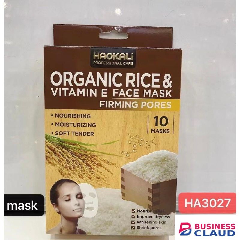 Haokali Organic Rice & Vitamin E Face Mask- Firming Pores_10 Pack