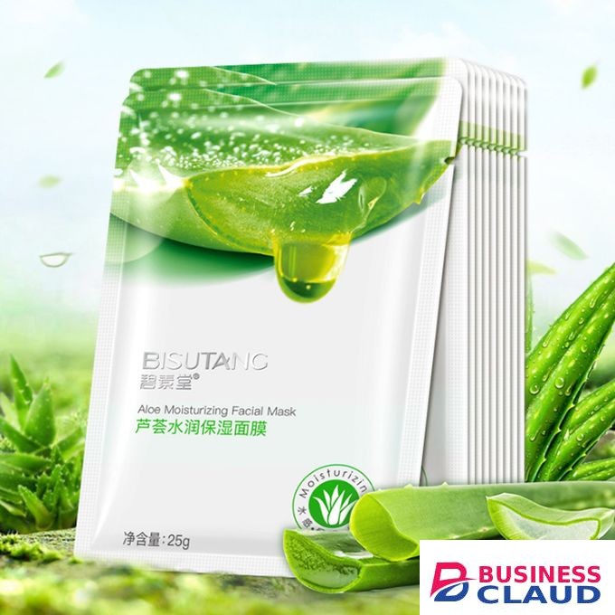 Bisutang Fresh Aloe Hyaluronic Acid Essence Moisturizing Facial Mask