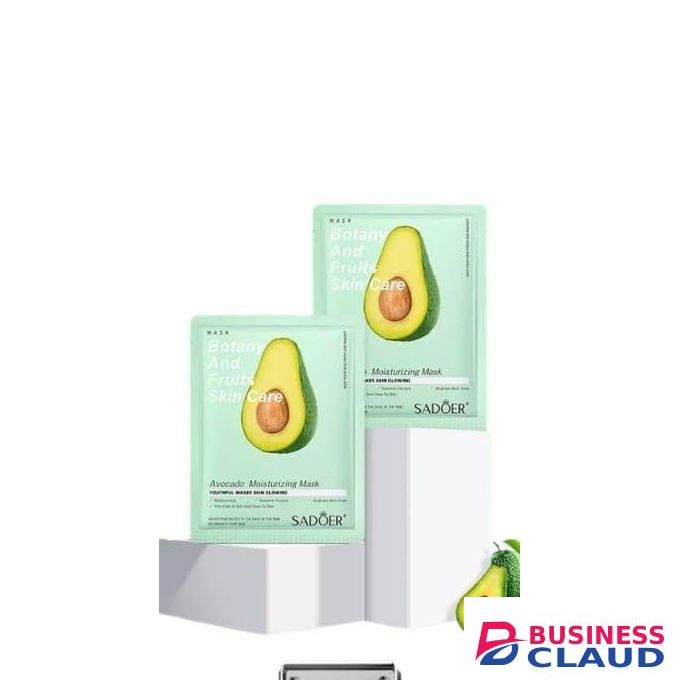SADOER Quality 3 Pieces Ovacado Anti Wrinkle Moisturizing Skin Care Mixed Fruit Facial Mask Collagen Face Mask Moisturizing Refreshing Sheet Masks