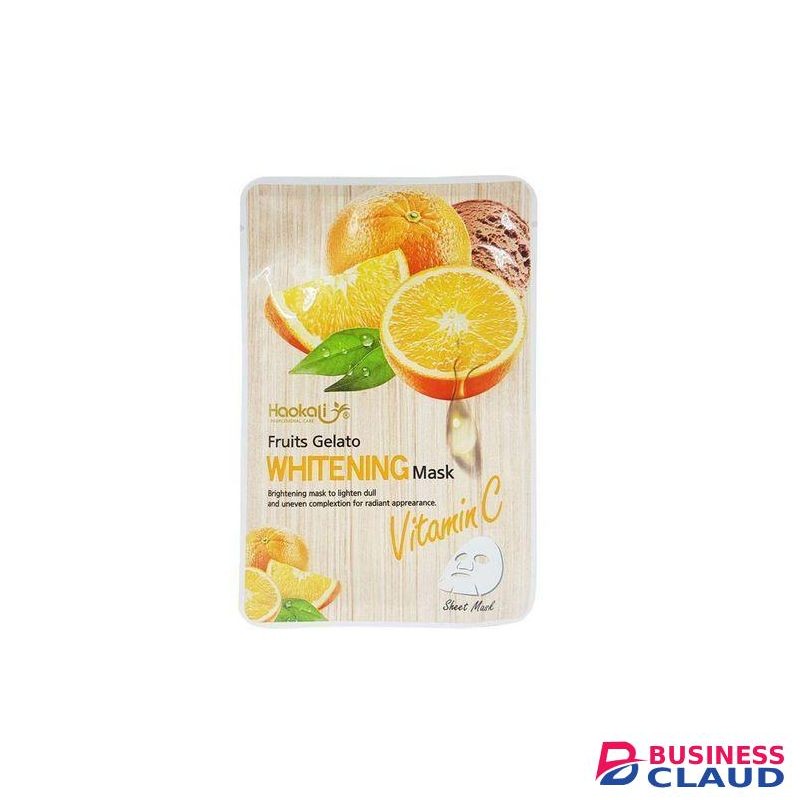 Haokali Vitamin C Whitening Facial Mask Sheet – Deep Hydration, Brightening & Revitalizing Skin