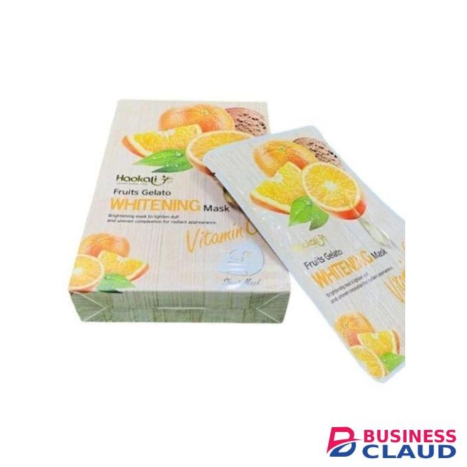 Haokali Vitamin C Whitening Facial Mask Sheet – Deep Hydration, Brightening & Revitalizing Skin