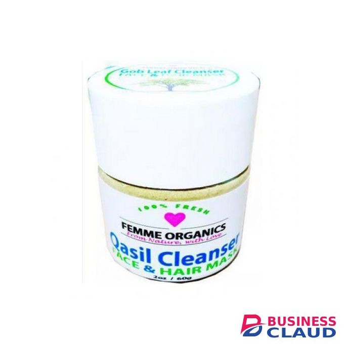 Femme Organics Qasil Hair & Face Mask Gob Leaf Cleanser