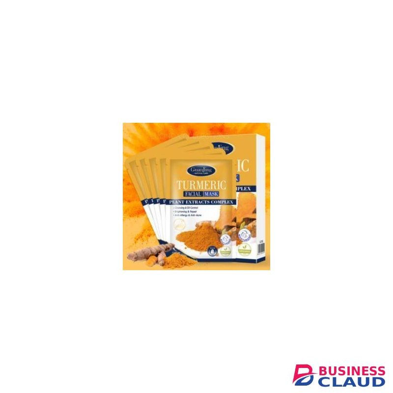Guanjing 10pcs Turmeric Facial Mask