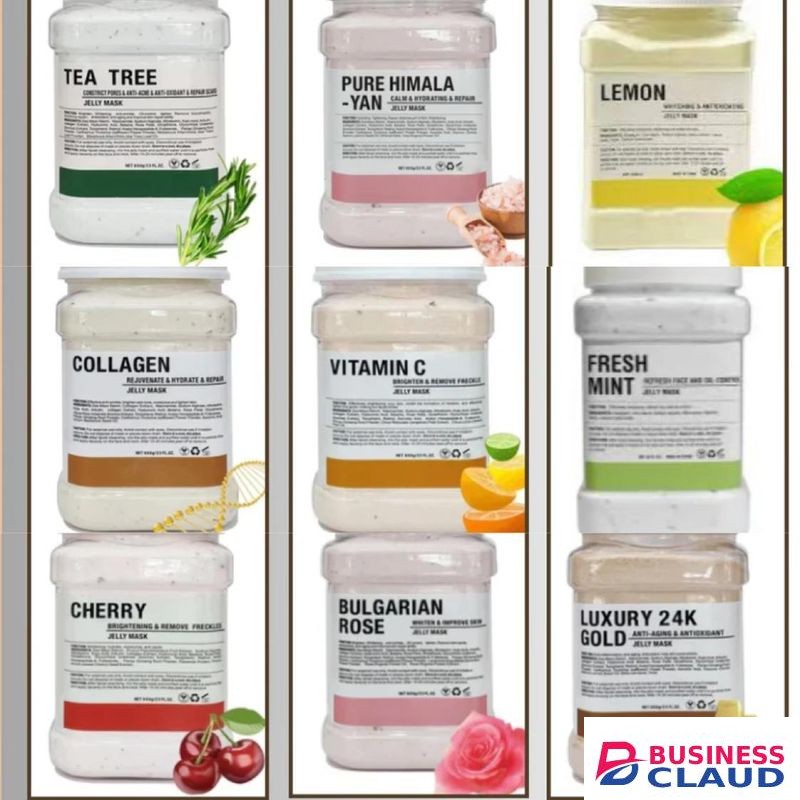 Beauty Soft Hydro Jelly Mask Hydro Powder To Jelly Mask Vajacial Spa Masks (Collagen, Vitamin C, Turmeric, Glowing Biotin, Tea Tree)