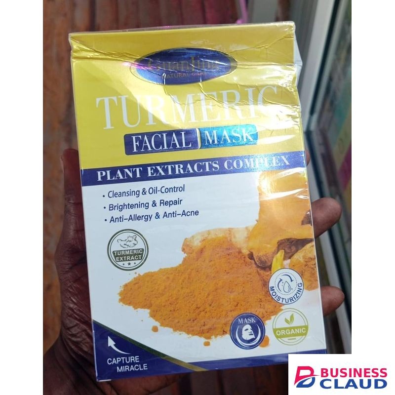 Guanjing Turmeric facial mask plant extracts complex-10 sheets