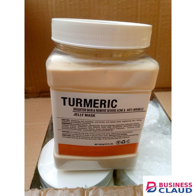 Turmeric Jelly Mask: Brightens skin Reduces dark spots Soothes inflammation Fights acne Evens skin tone
