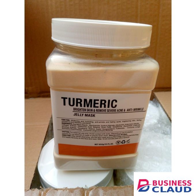 Turmeric Jelly Mask: Brightens skin Reduces dark spots Soothes inflammation Fights acne Evens skin tone