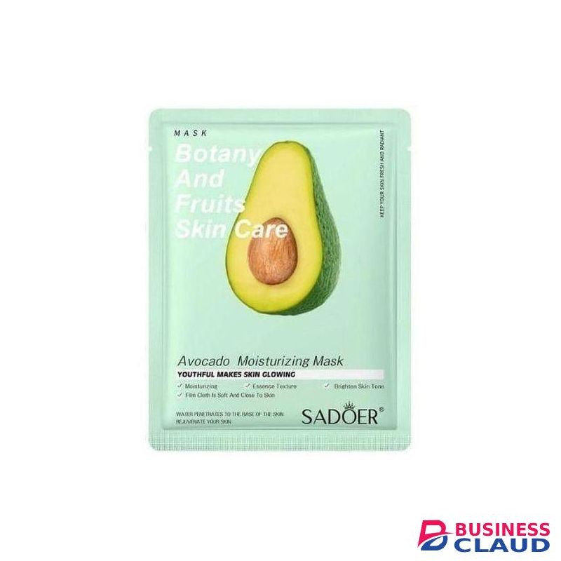 SADOER Quality 5 Pieces Ovacado Anti Wrinkle Moisturizing Skin Care Mixed Fruit Facial Mask Collagen Face Mask Moisturizing Refreshing Sheet Masks