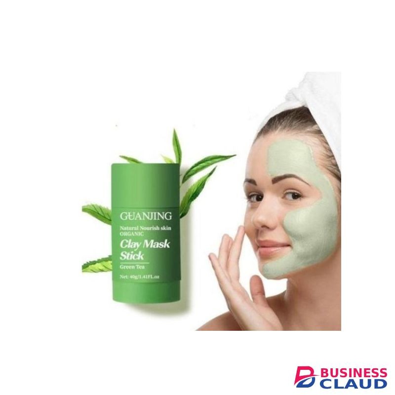 GUAN JING Green Tea Clay Stick Anti acne, Deep Pore Cleansing,improve complexion-40g