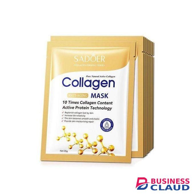 Collagen Face Mask – 10 Pcs Anti-Aging & Moisturizing Facial Sheet Masks