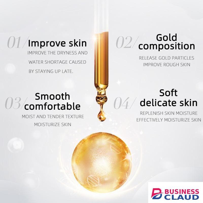 Firming&Brightening Anti Wrinkle Gold essence applied tear off mask
