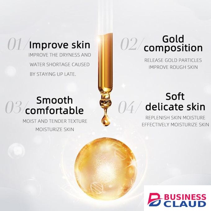 Firming&Brightening Anti Wrinkle Gold essence applied tear off mask