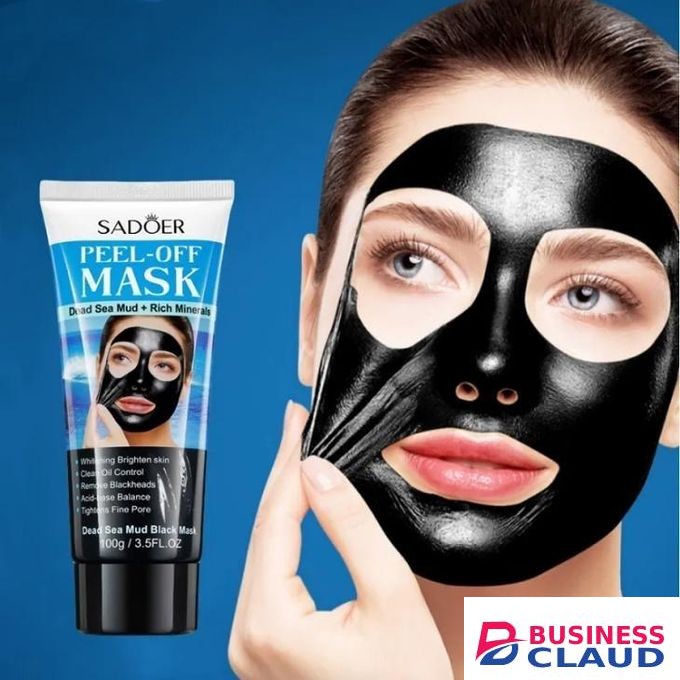 SADOER Peel-off Black Mask Dead Sea Mud Rich Minerals Clean Oil Control Blackheads Bright Skin 100g