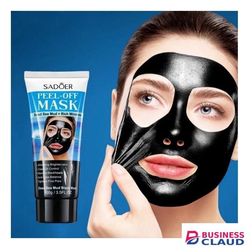 SADOER Peel-off Black Mask Dead Sea Mud Rich Minerals Clean Oil Control Blackheads Bright Skin 100g