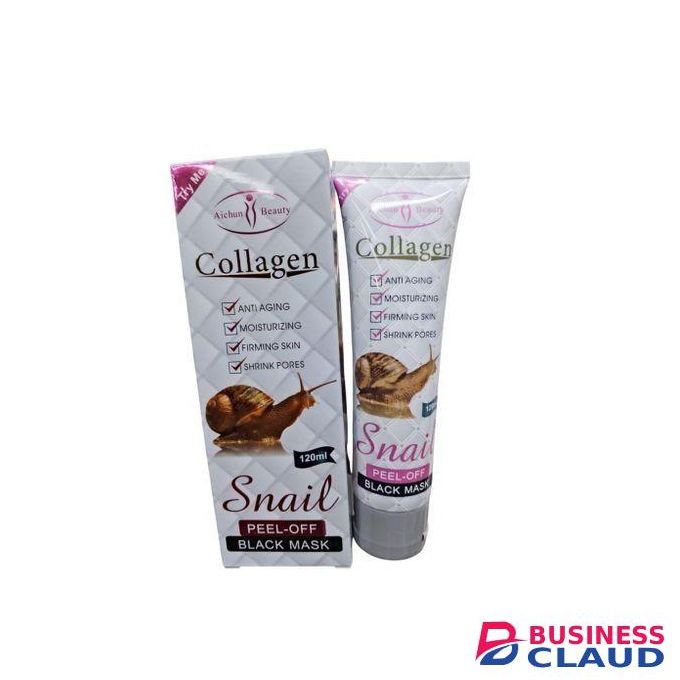 Collagen Snail Facial Black Mask, 120ml Deep Cleansing & Pore Detox