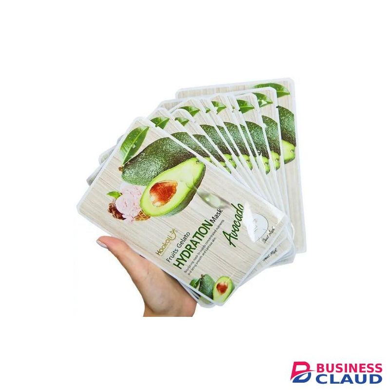 Haokali 10Pcs Avocado Facial Mask Sheets Face Masks