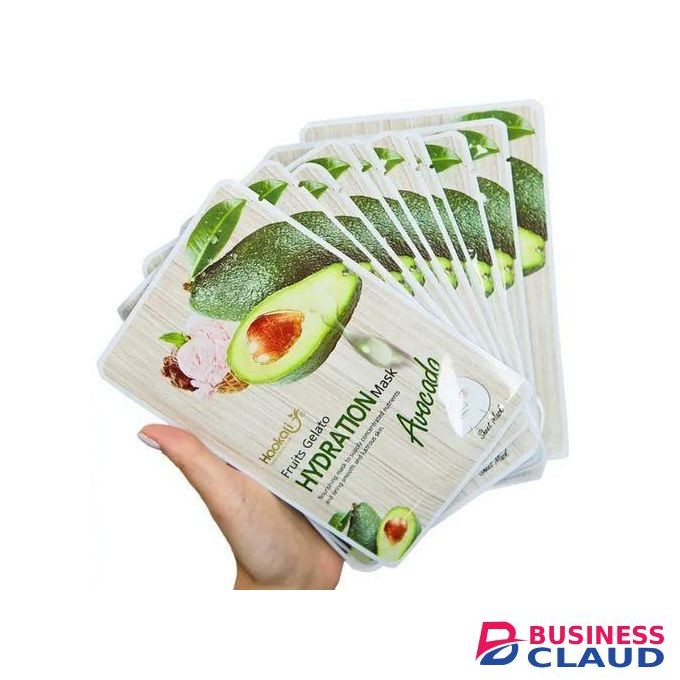 Haokali 10Pcs Avocado Facial Mask Sheets Face Masks