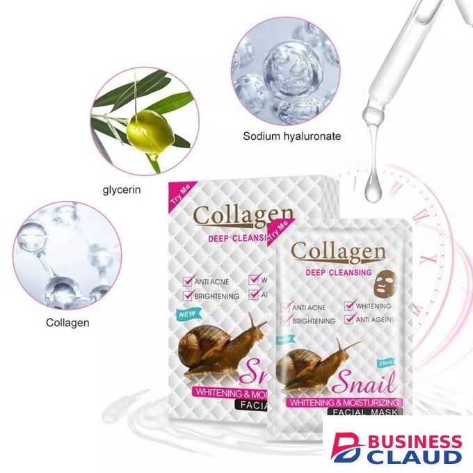 Collagen Deep Cleansing Snail Collagen Facial Sheet Mask