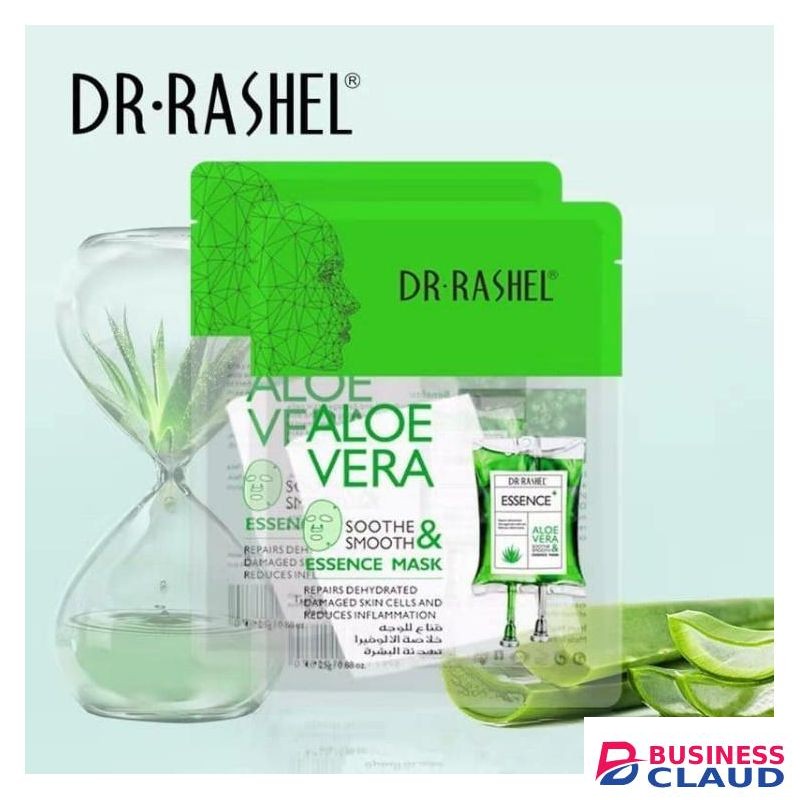 DR RASHEL Aloe Vera Soothe and Smooth Essence Face Mask Pack Of 5