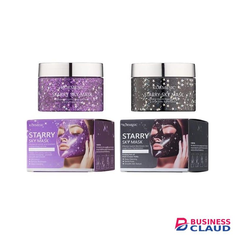KORMESIC Starry Sky Black Peel-Off Mask – 2PCS