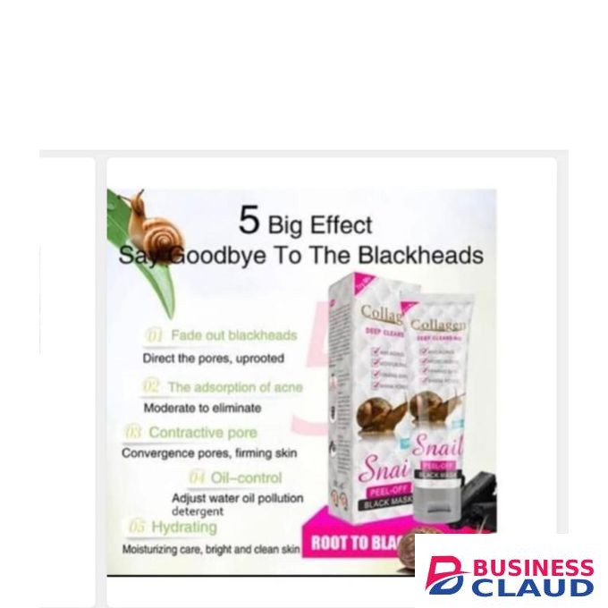 Collagen Snail Peel Off Black Mask