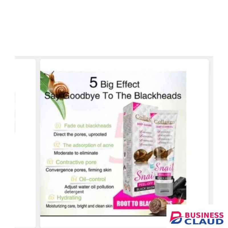 Collagen Snail Peel Off Black Mask