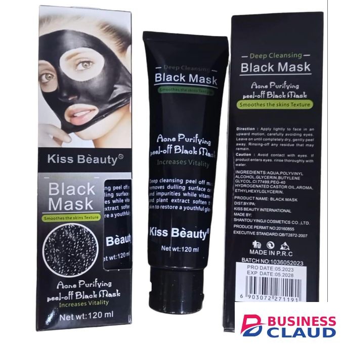 Kiss Beauty Deep Cleansing Peel Off Black Mask- Smoothens The Skin Texture.