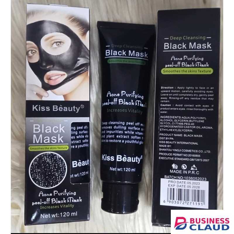 Kiss Beauty Deep Cleansing Peel Off Black Mask- Smoothens The Skin Texture.