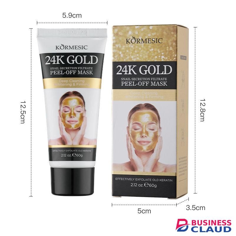 KORMESIC - 60g - 24K GOLD & Snail Secretion Filtrate Peel-off Mask Deep Cleaning Whitening & Firming