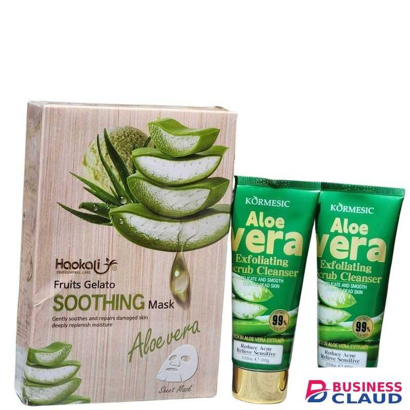 Haokali Fruits Gelato Soothing Mask Aloevera 10pcs