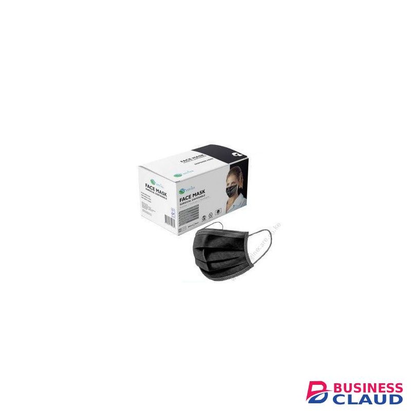 Kens Black 3 Ply Mask (50pcs)