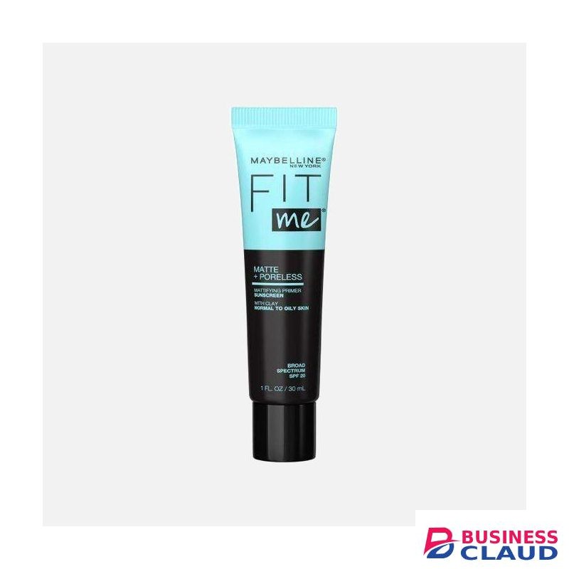 Maybelline Fit Me Mattifying Primer Matte and Poreless, with Sunscreen, Broad Spectrum SPF 20, for Normal to Oily Skin, 30ml