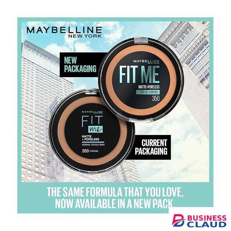Maybelline Fit Me Matte Poreless Powder 356 Warm Coconut - Lightweight, 12hr Long Wearing, Skin Tone Matching, Absorbs Oil