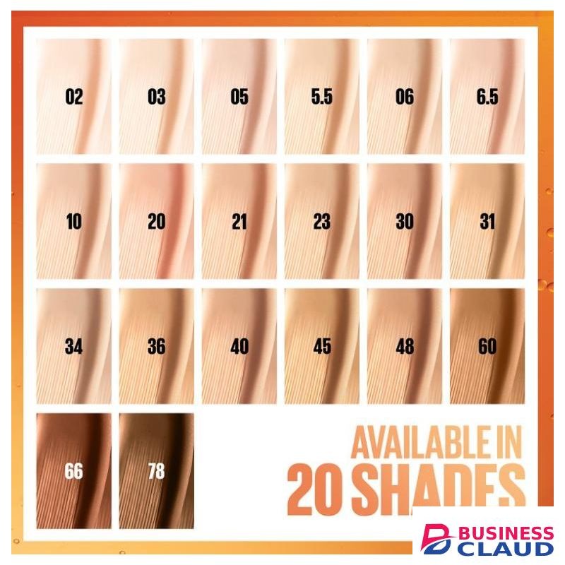 Maybelline Superstay Skin Tint Shade 63 with Vitamin C, Upto 24HR Longwear, Radiant Light-to-Medium Coverage Foundation