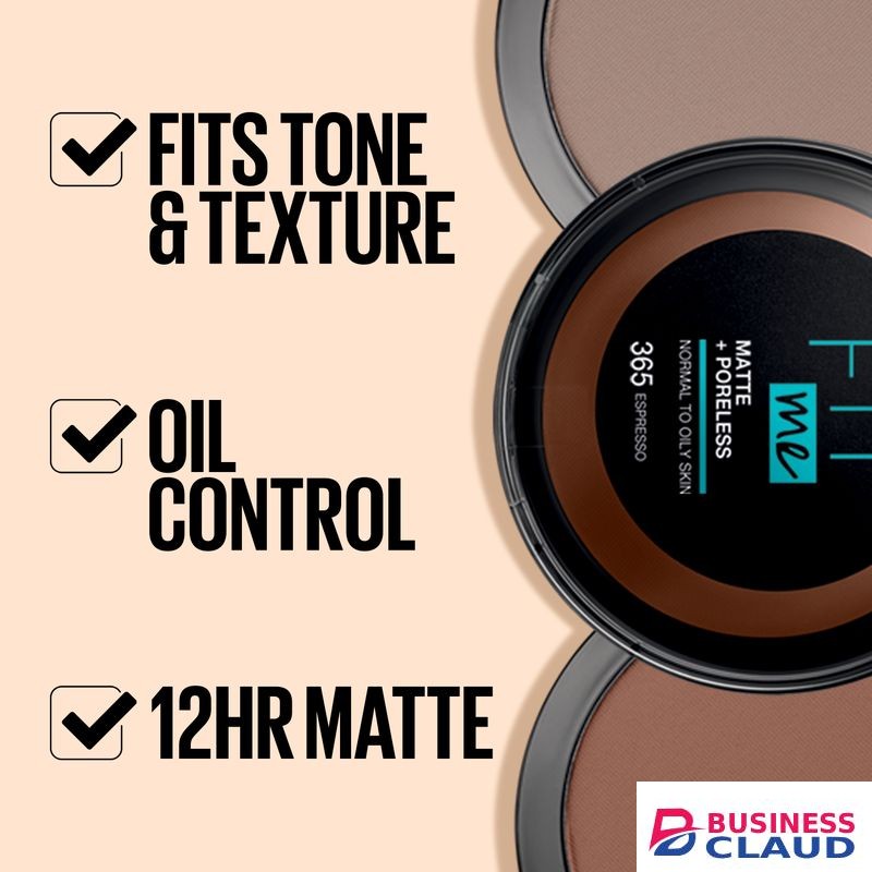 Maybelline FitMe Matte And Poreless Powder - 340 Cappucino For Normal To Oily Skin With Upto 12H Oil Control, Lightweight, Skin Tone Matching