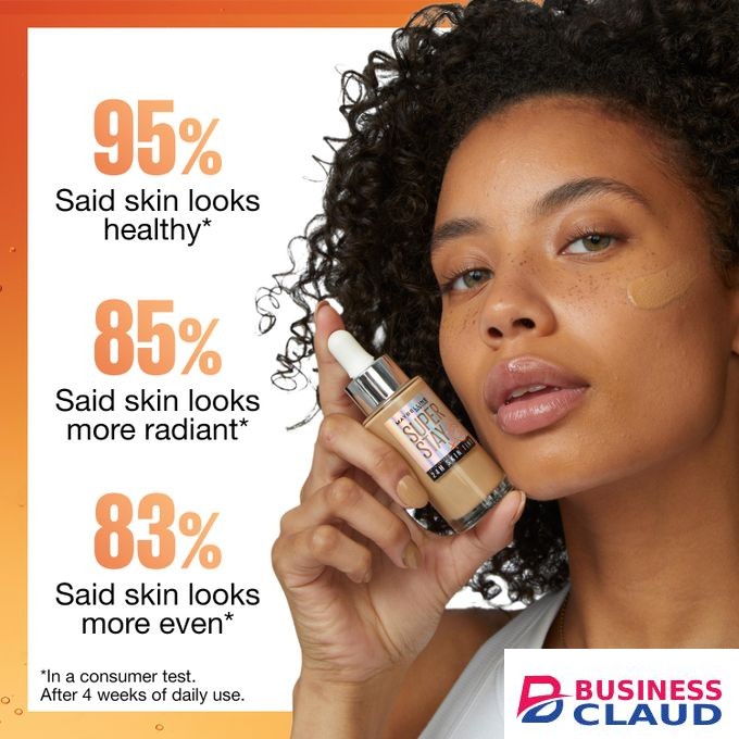 Maybelline SuperStay Skin Tint Shade 78 with Vitamin C, Upto 24HR Longwear, Radiant Light-to-Medium Coverage Foundation