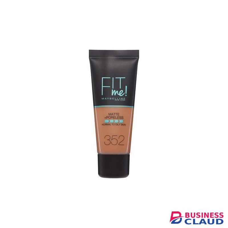 Maybelline Fit Me Matte And Poreless Foundation, Full Coverage Blendable Normal to Oily Skin upto 12H Shine Control - 352 TRUFFLE, 30ml