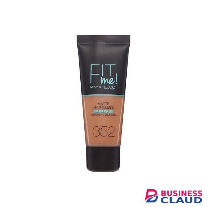 Maybelline Fit Me Matte And Poreless Foundation, Full Coverage Blendable Normal to Oily Skin upto 12H Shine Control - 352 TRUFFLE, 30ml