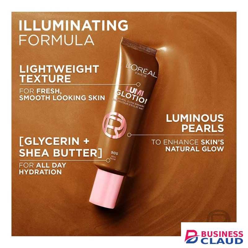 L'Oréal Paris Lumi Glotion Shade: 905 Very Deep Glow, Natural Glow Enhancer, Infused with Glycerine and Shea Butter, with Upto 24HR of Hydration, 40ml