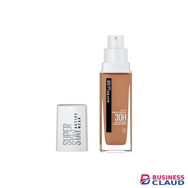 Maybelline SuperStay 30H Active Wear Foundation, 30 Hour Long-Lasting Liquid Foundation, Lightweight Feel, Water, Sweat and Transfer Resistant - 56 TOFFEE, 30ml
