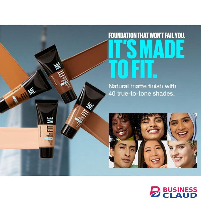 Maybelline Fit Me Matte And Poreless Foundation Full Coverage Blendable Normal To Oily Skin, Upto 12H Shine Control - 355 PECAN, 30ml