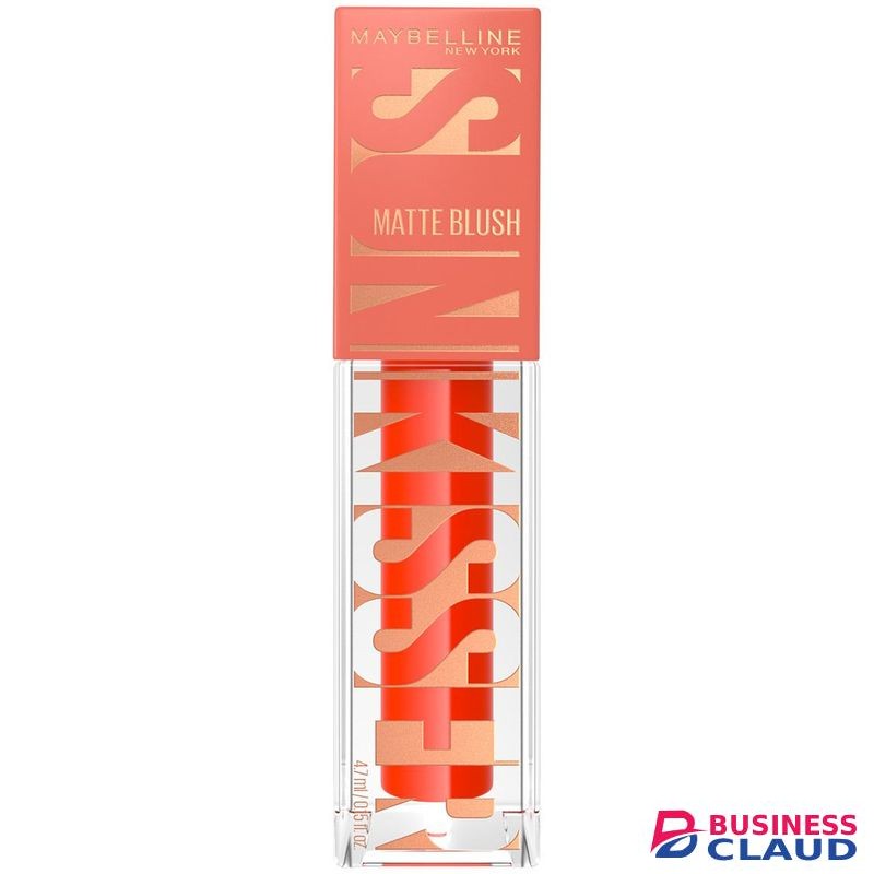 Maybelline Sunkisser Liquid Glow Blush Hazy - 35 Spritzy Orange Matte Blush Blendable, Longwear, Glowy Make Up, With Vitamin E 4ml